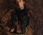 托马斯 伊肯斯 : Portrait of Jennie Dean Kershaw